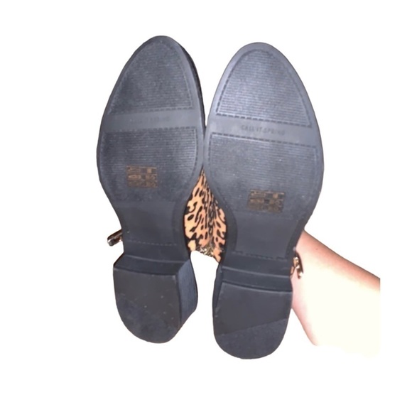 CALL IT SPRING Vegan Leather Leopard Cheetah Fall Winter Boots Women’s Size 8.5 - Picture 4 of 5